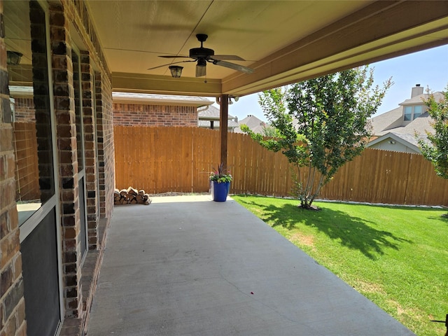 632 Yucca Ct, Aledo, TX 76008 - view of patio featuring ceiling fan