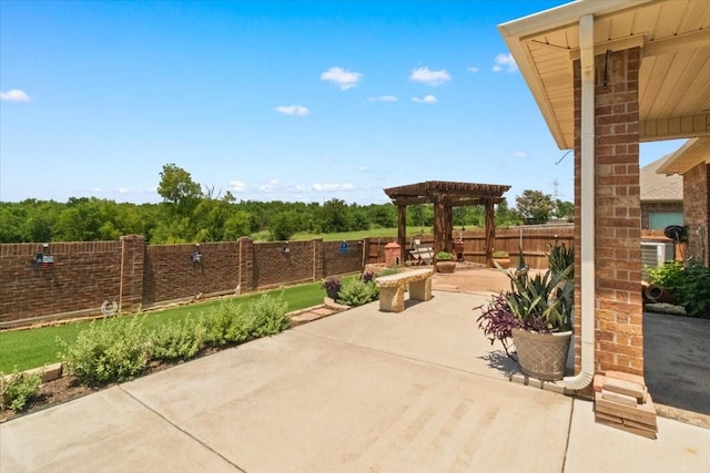 1407 Deer Hollow Dr, Arlington, TX 76002 - fenced backyard with a pergola and a patio area