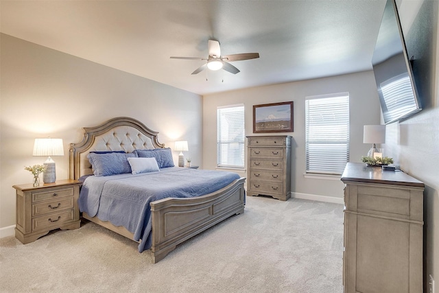 1733 Reverie Rd, Burleson, TX 76028 - bedroom featuring light carpet and ceiling fan