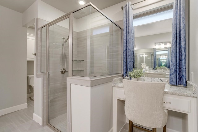 1733 Reverie Rd, Burleson, TX 76028 - full bathroom featuring a shower stall and vanity