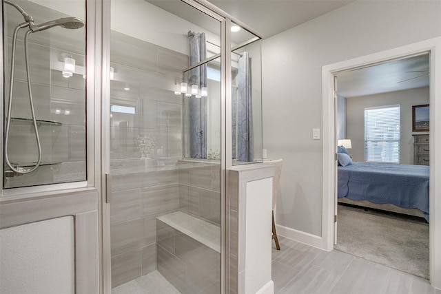 1733 Reverie Rd, Burleson, TX 76028 - ensuite bathroom with a shower stall and baseboards