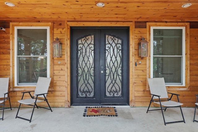 1520 Oakhurst Scenic Dr, Fort Worth, TX 76111 - doorway to property featuring french doors and a porch