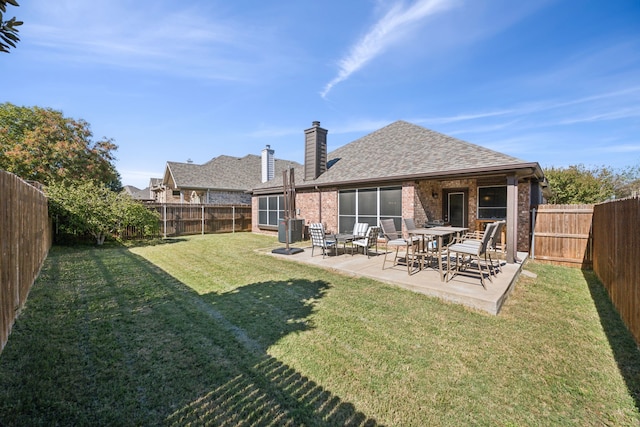 2748 Thorncreek Ln, Fort Worth, TX 76177 - view of yard featuring a patio and central AC unit