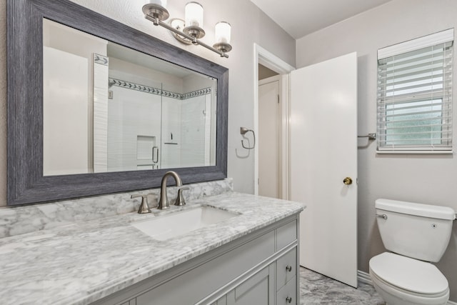 2140 Barbell Ln, Fort Worth, TX 76111 - bathroom featuring vanity, toilet, and a textured wall