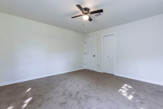 112 S Lakeview Dr, Lacy Lakeview, TX 76705 - carpeted spare room featuring ceiling fan and baseboards