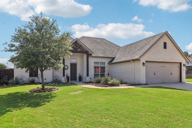 114 Piper Pkwy, Waxahachie, TX 75165 - view of front facade featuring brick siding, roof with shingles, a garage, and driveway