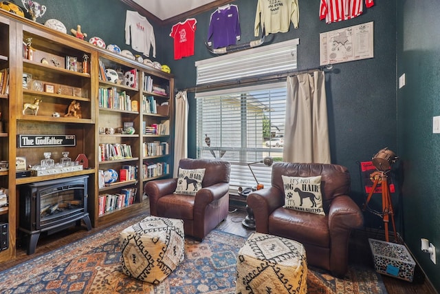 114 Piper Pkwy, Waxahachie, TX 75165 - living area with a textured wall and wood finished floors