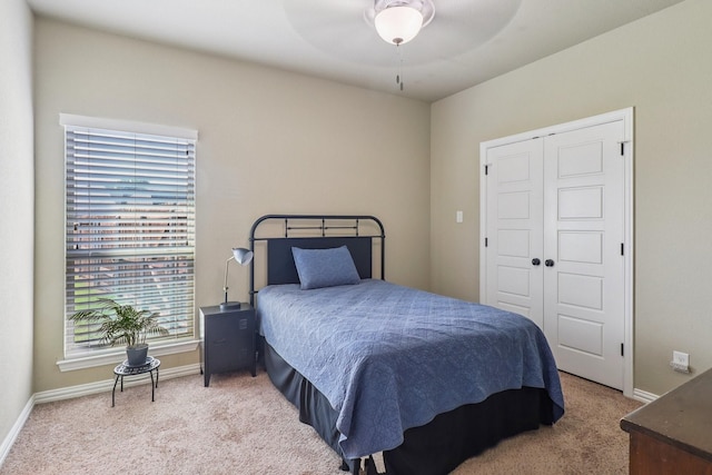 114 Piper Pkwy, Waxahachie, TX 75165 - bedroom featuring carpet, baseboards, a closet, and a ceiling fan