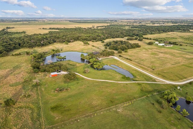 12877 Foutch Rd, Pilot Point, TX 76258 - aerial view of property's location with a large body of water and rural landscape