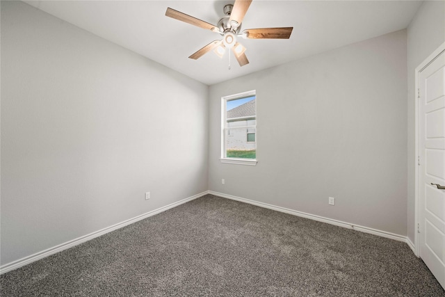120 Hay Meadow Dr, Winona, TX 75792 - carpeted spare room featuring ceiling fan and baseboards