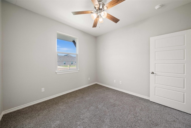120 Hay Meadow Dr, Winona, TX 75792 - carpeted spare room featuring ceiling fan, baseboards, and a smoke detector