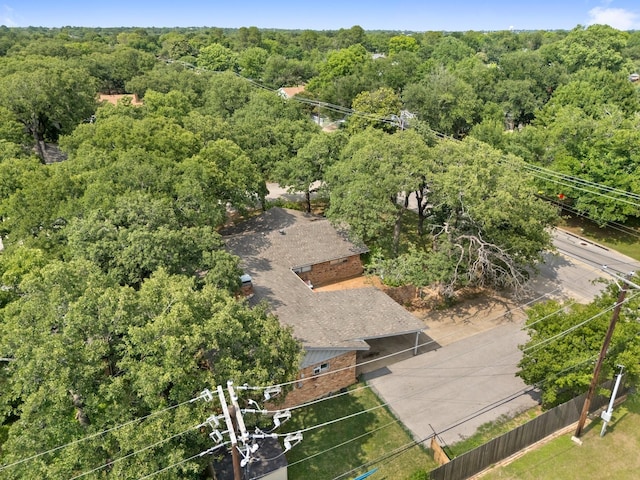 521 Brookview Dr, Hurst, TX 76054 - aerial view of a forest
