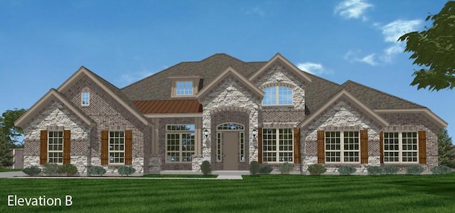 335 Success, Mclendon Chisholm, TX 75032 - view of front of property featuring a front yard and brick siding