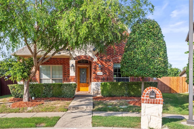 1825 Sanderlain Ln, Allen, TX 75002 - view of front facade featuring brick siding