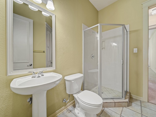 8009 Marathon Dr, Plano, TX 75024 - bathroom featuring a stall shower and tile patterned flooring