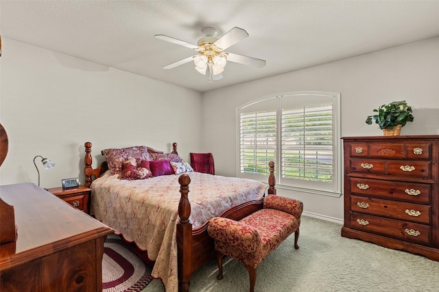 1419 Hinchliffe Rd, Mexia, TX 76667 - carpeted bedroom with a ceiling fan and baseboards