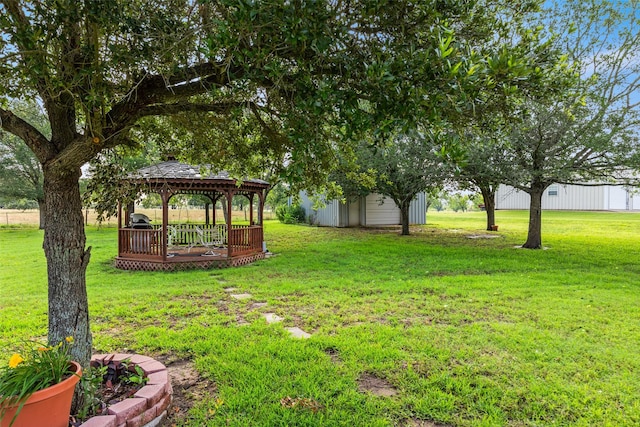 1419 Hinchliffe Rd, Mexia, TX 76667 - view of green lawn featuring a gazebo