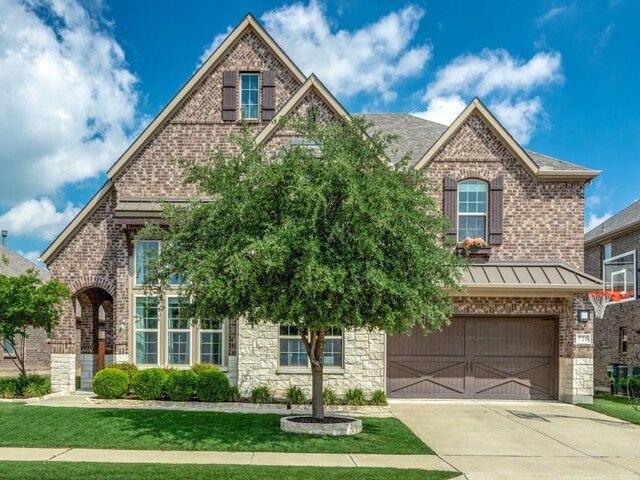 720 Lawndale St, Celina, TX 75009 - view of yard featuring a trampoline, an outdoor living space, and a patio area