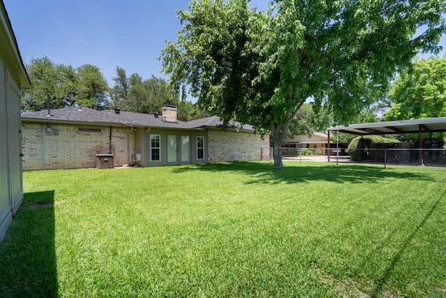 110 Sunview St, Sunnyvale, TX 75182 - view of yard featuring french doors