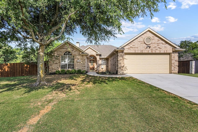 3559 Kayewood Dr, Little Elm, TX 75068 - view of front facade featuring driveway, an attached garage, and brick siding
