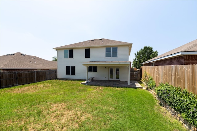 2133 Bliss Rd, Fort Worth, TX 76177 - back of property featuring french doors and a patio area