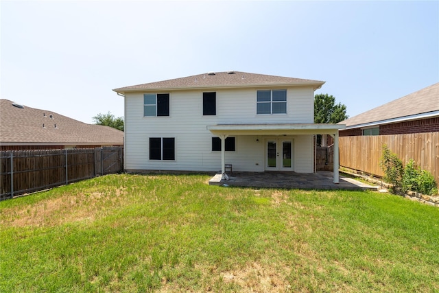 2133 Bliss Rd, Fort Worth, TX 76177 - back of house with french doors and a patio area