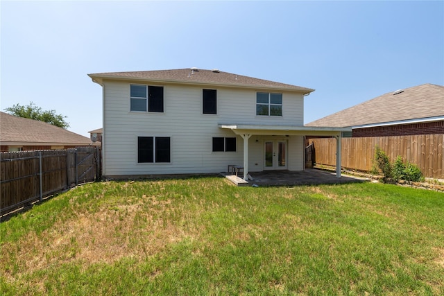 2133 Bliss Rd, Fort Worth, TX 76177 - rear view of property featuring french doors and a patio