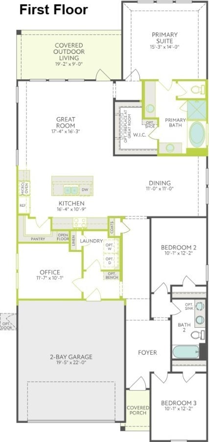 8425 Peach, Justin, TX 76247 - home floor plan