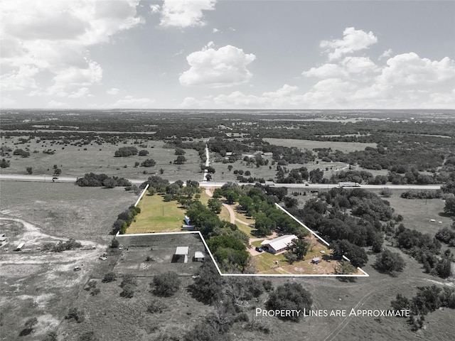 10048 E State Highway 36, Jonesboro, TX 76538 - view of rural area featuring property parcel outlined