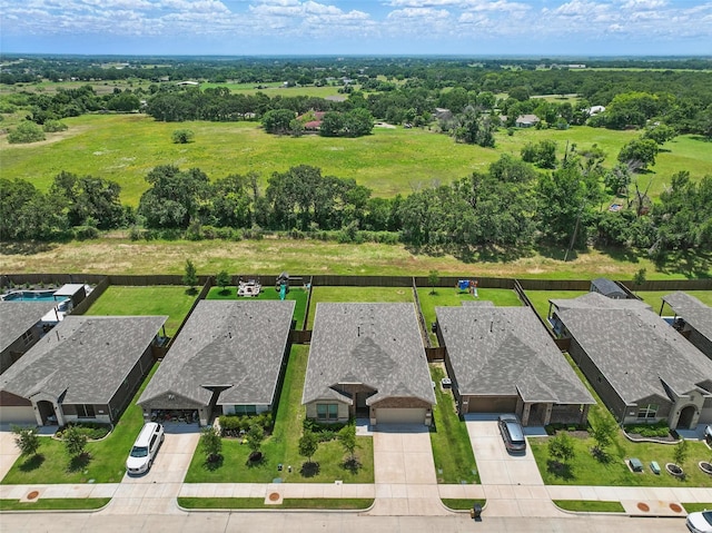 1253 Presidio Ln, Weatherford, TX 76087 - aerial view of residential area featuring a tree filled landscape