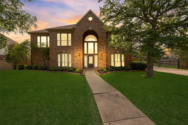 402 Thistle Ct, Southlake, TX 76092 - traditional home featuring brick siding and a gate