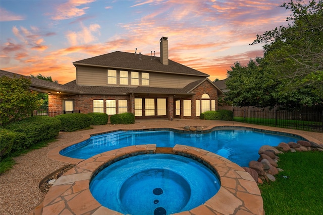 402 Thistle Ct, Southlake, TX 76092 - view of pool featuring a pool with connected hot tub