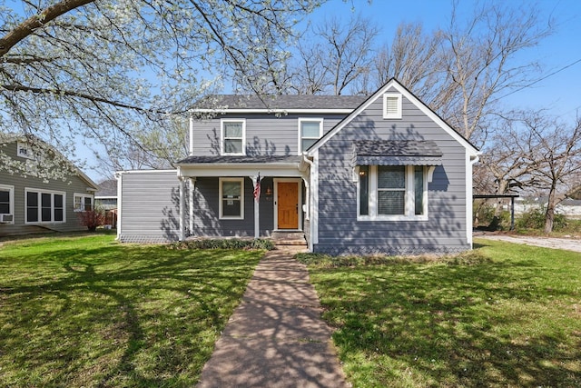 932 N Woods St, Sherman, TX 75092 - view of front of property featuring a front lawn and covered porch
