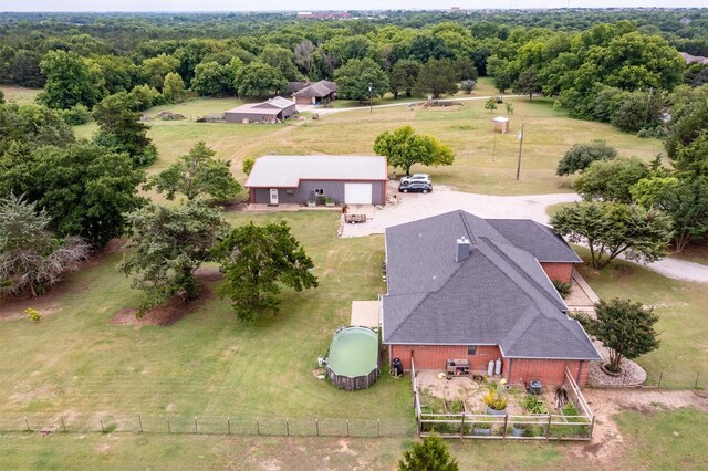 2310 N Walnut Grove Rd, Midlothian, TX 76065 - aerial view of property and surrounding area featuring a forest