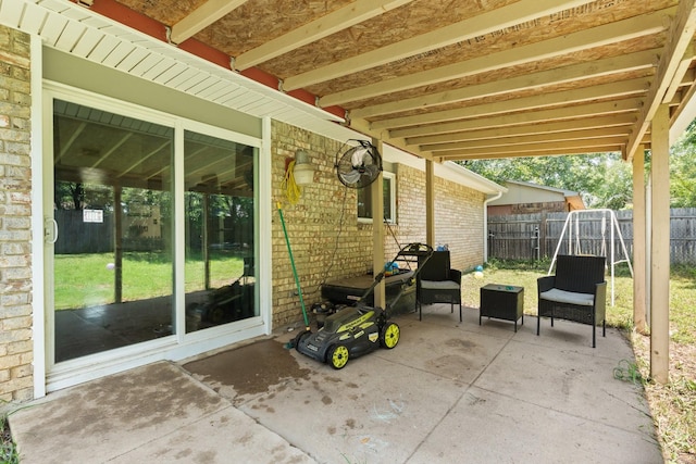 7504 Kingsmill Ter, Fort Worth, TX 76112 - fenced backyard featuring a patio area