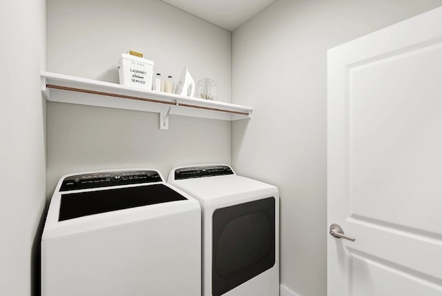 1618 Mint Rd, Argyle, TX 76226 - laundry area with washer and clothes dryer