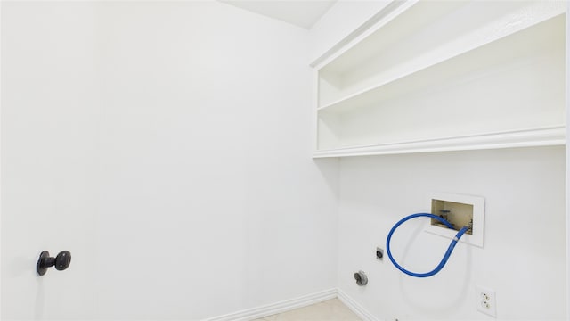 411 Roaring Springs Dr, Allen, TX 75002 - laundry area with washer hookup and baseboards