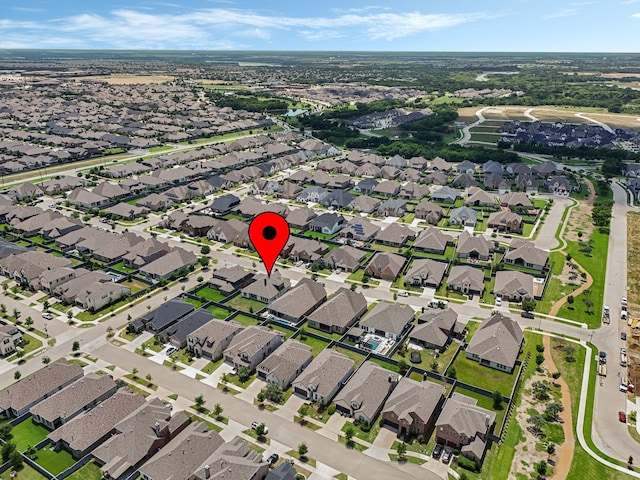 7020 Cross Point Ln, Little Elm, TX 76227 - aerial view of property's location with nearby suburban area