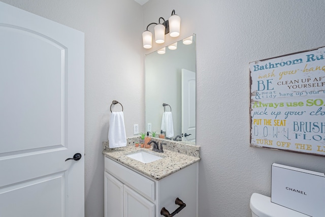 1205 Glacier Ct, Celina, TX 75009 - bathroom with vanity and toilet