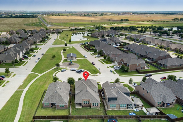 1205 Glacier Ct, Celina, TX 75009 - aerial view of residential area featuring a nearby body of water