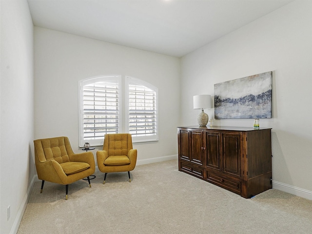 2624 Bellevue, The Colony, TX 75056 - sitting room featuring carpet flooring and baseboards