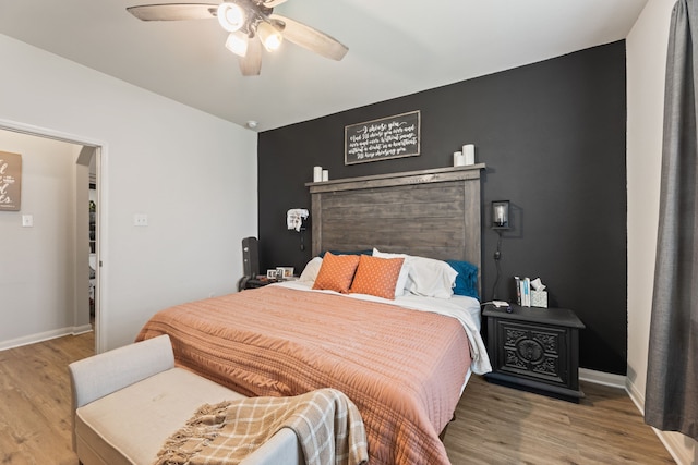 1615 White Mountain Way, Princeton, TX 75407 - bedroom featuring wood finished floors, baseboards, and a ceiling fan