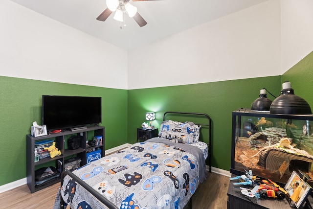 1615 White Mountain Way, Princeton, TX 75407 - bedroom featuring wood finished floors, baseboards, and a ceiling fan