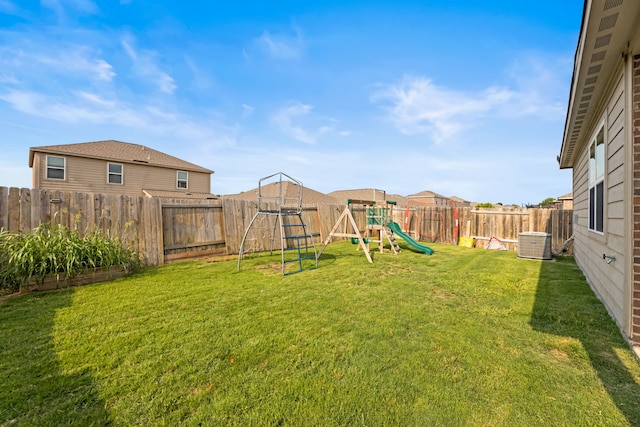 1615 White Mountain Way, Princeton, TX 75407 - view of yard featuring a playground and cooling unit