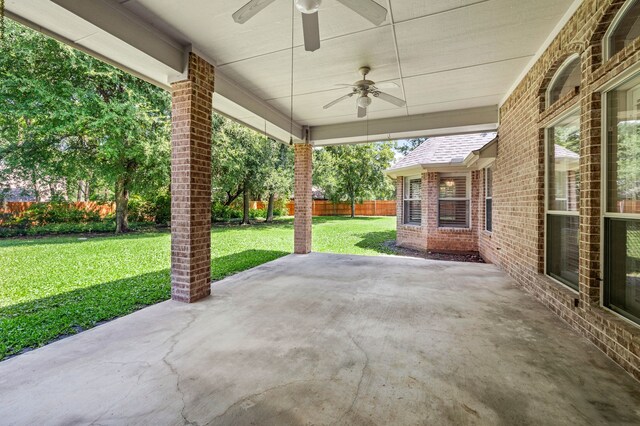 324 Lakeside Oaks Cir, Lakeside, TX 76135 - view of patio / terrace with a ceiling fan