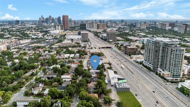 5029 Pershing St, Dallas, TX 75206 - drone / aerial view of a major roadway and skyline