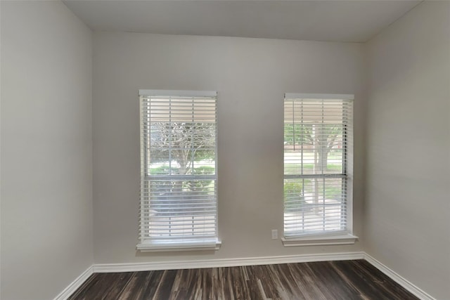 1701 Shiprock Dr, Plano, TX 75025 - empty room with baseboards and dark wood finished floors