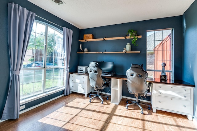 623 Stretford Ln, Allen, TX 75002 - home office featuring wood finished floors and baseboards
