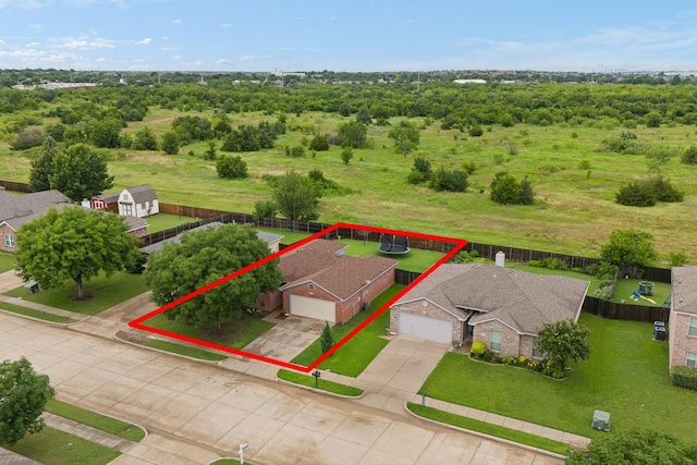 419 NW Murphy Rd, Burleson, TX 76028 - view of property location featuring property boundaries highlighted