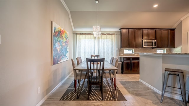 4100 Fanita Pl, Denton, TX 76210 - dining area with ornamental molding and baseboards